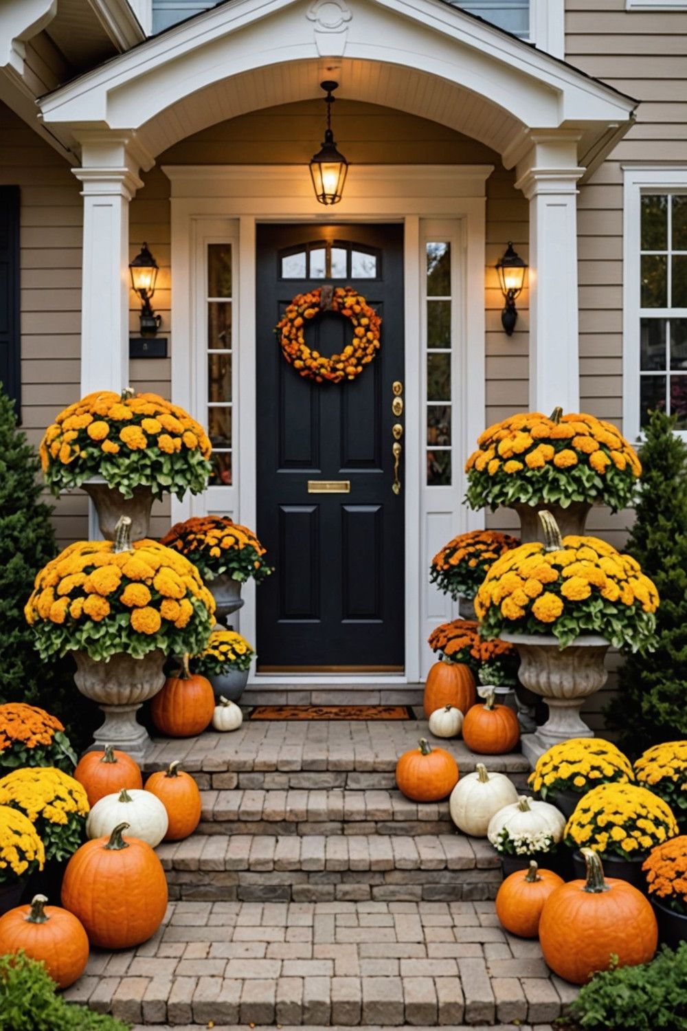 Add Decorative Pumpkin Displays