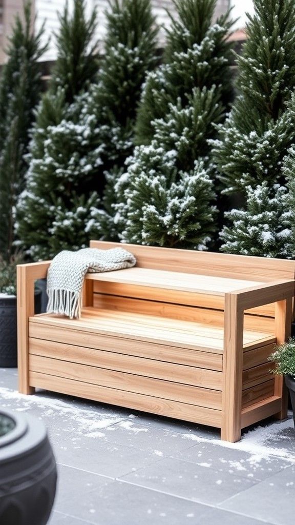 Utilize Outdoor Storage Benches