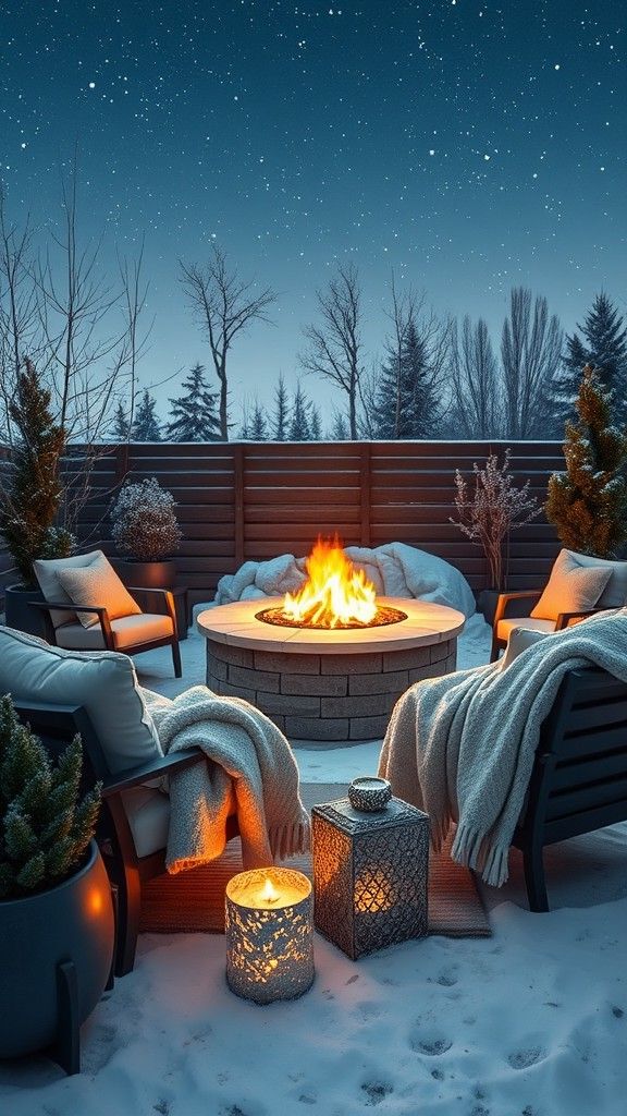 Cozy Seating Arrangements Around the Fire Pit