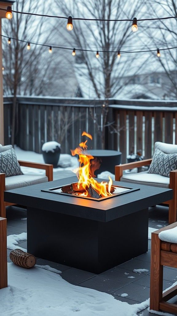 Fire Pit with Integrated Grill for Outdoor Cooking