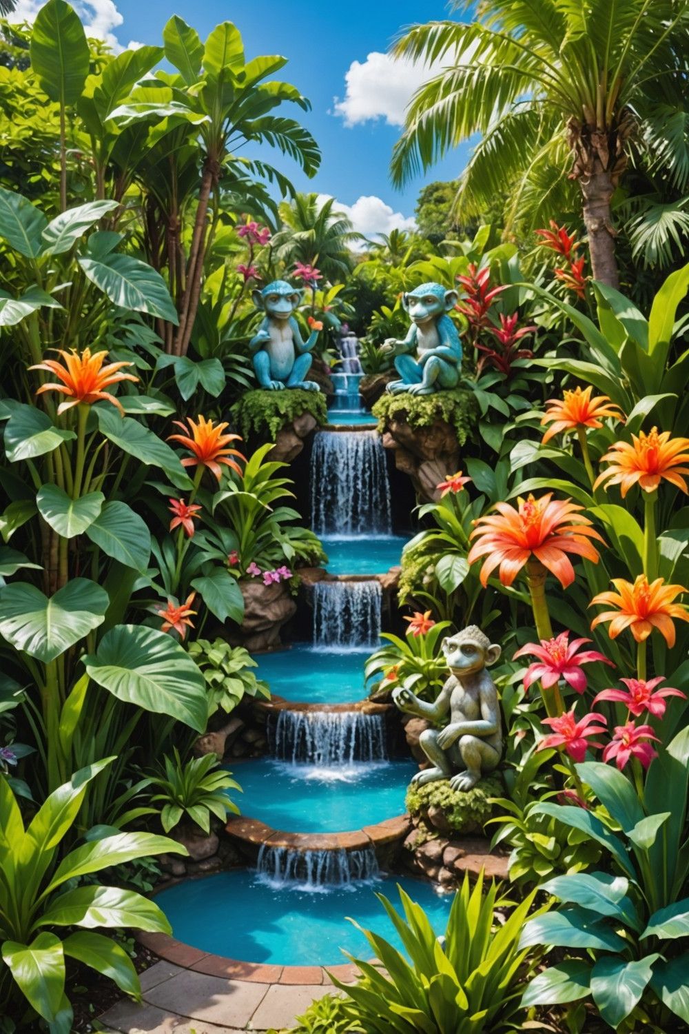 Whimsical Garden Statues
