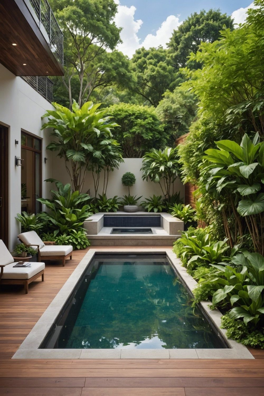 Cozy Corner Decks with Built-In Planters