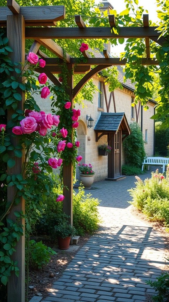 Introduce Climbing Plants for Vertical Interest