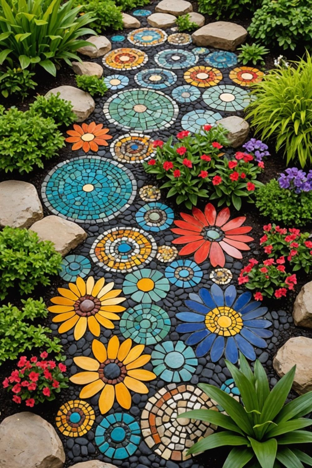 Rock Mosaic Designs