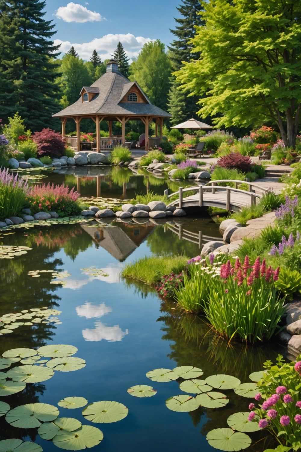 Beautifully Landscaped Pond or Lake Areas