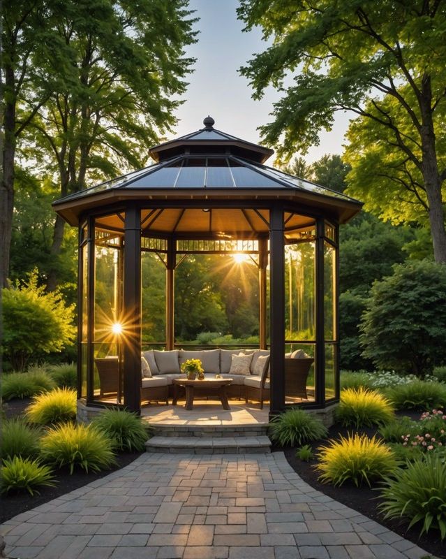 Solar-Powered Gazebo