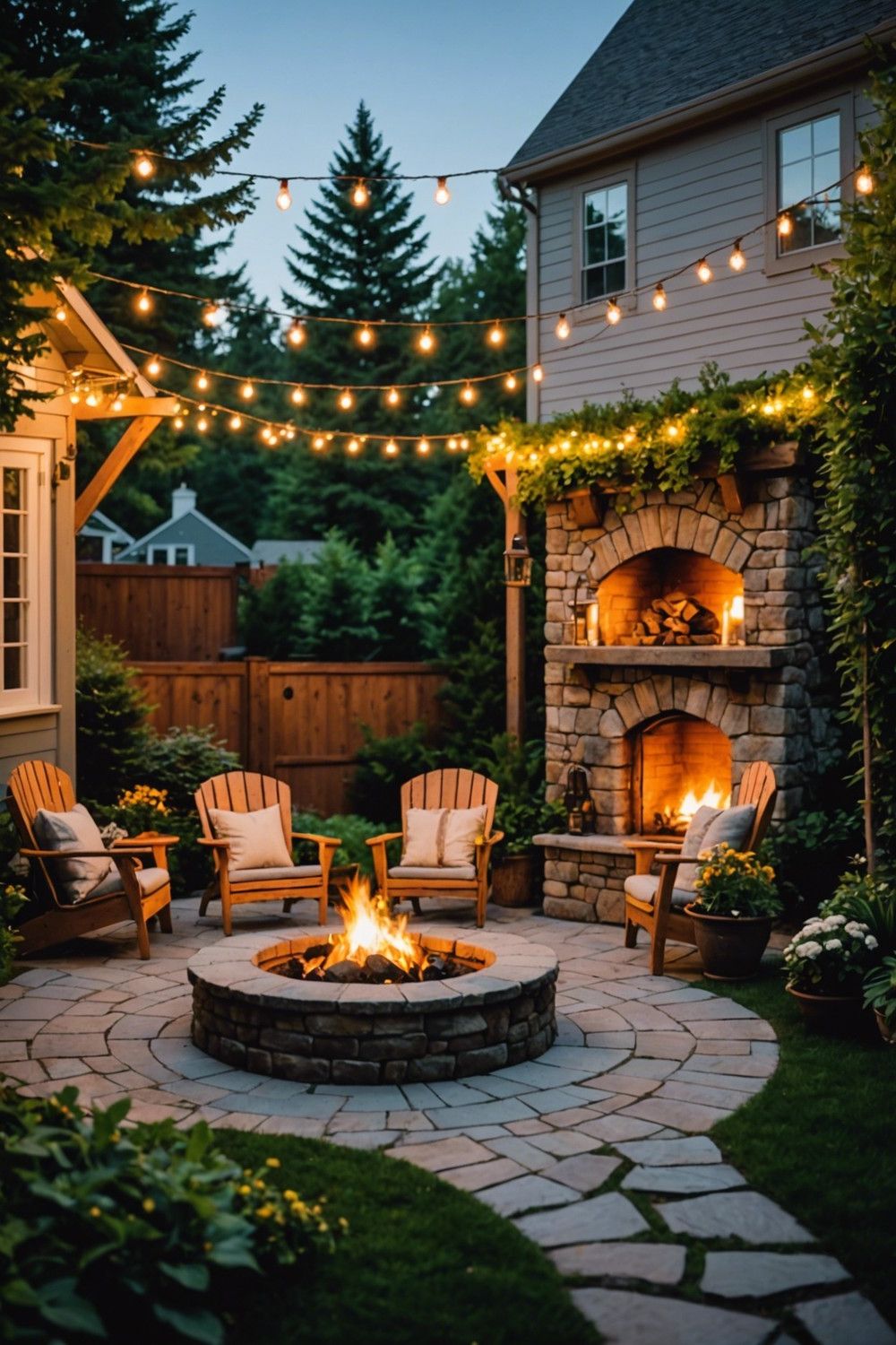 Romantic Fire Pits and Chimineas
