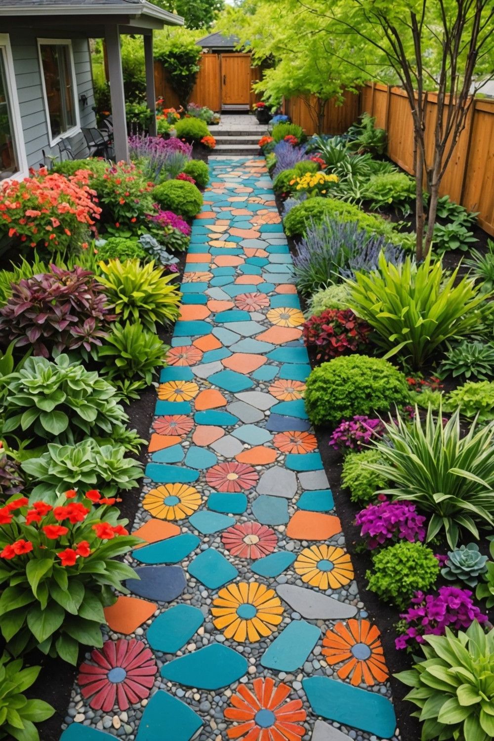 Colorful Pathways and Walkways