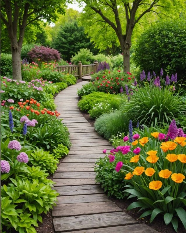 Wooden Plank Walkway