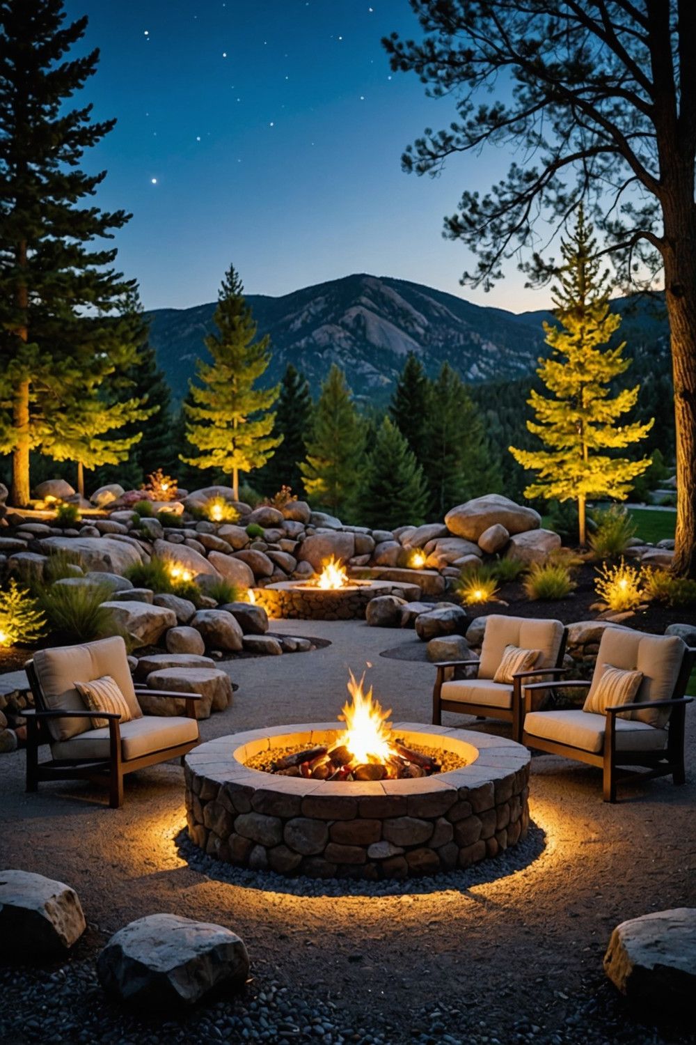 Create a Boulder Fire Pit