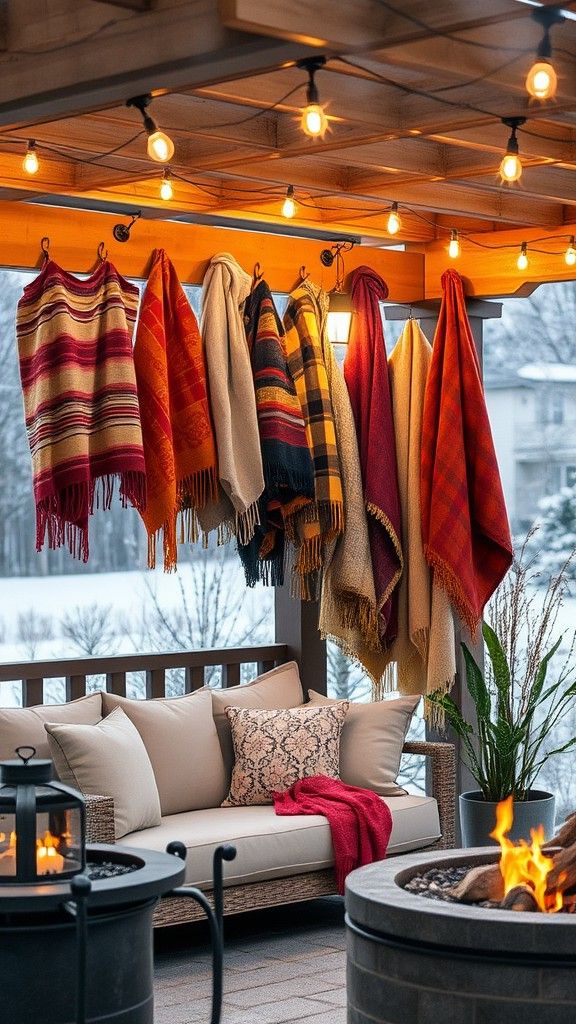 Hang Up Outdoor Blankets