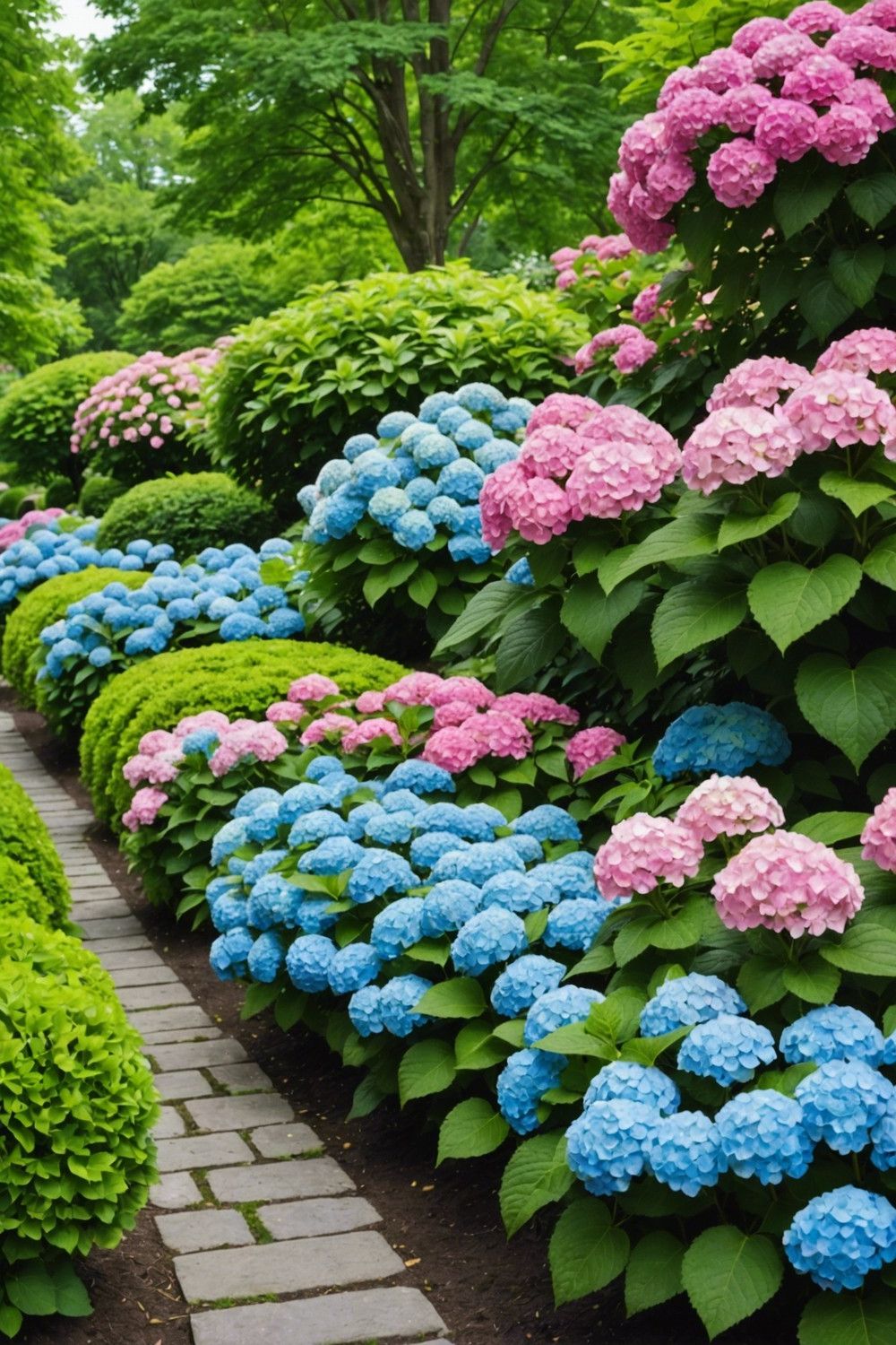 Hydrangea Hedge Borders