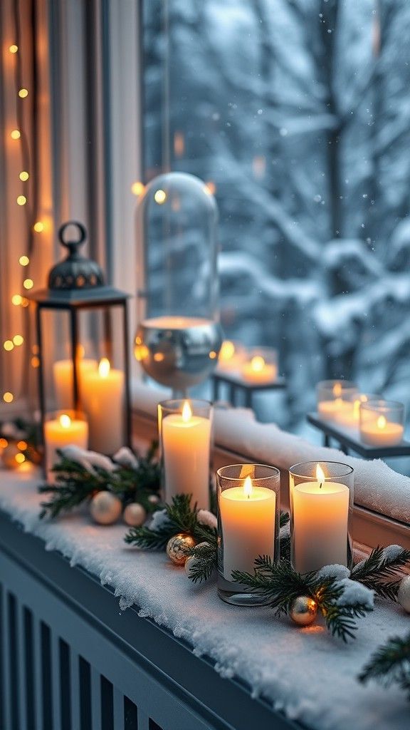 Candleplaced on Window Sills