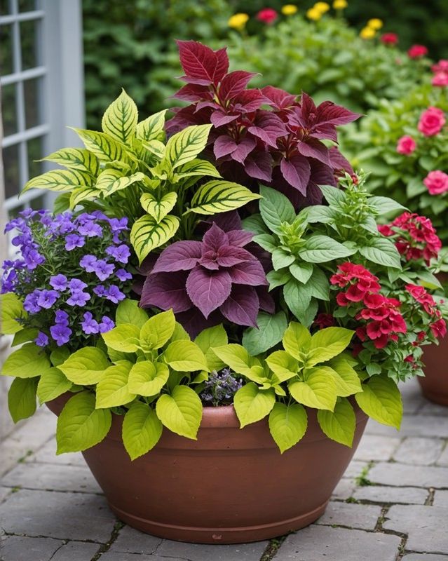 Fragrant Delight: Combine Coleus with Scented Flowers and Herbs