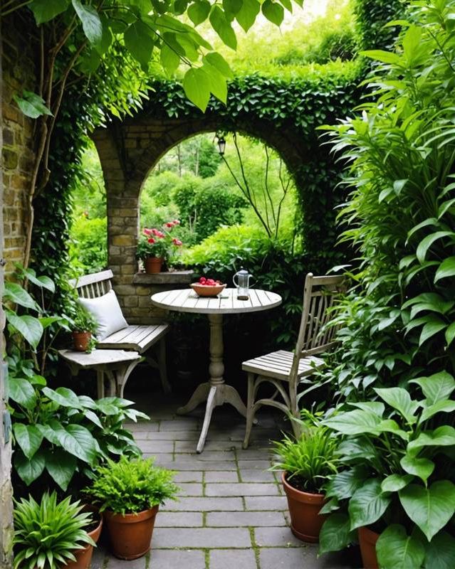Hidden nook amidst lush greenery