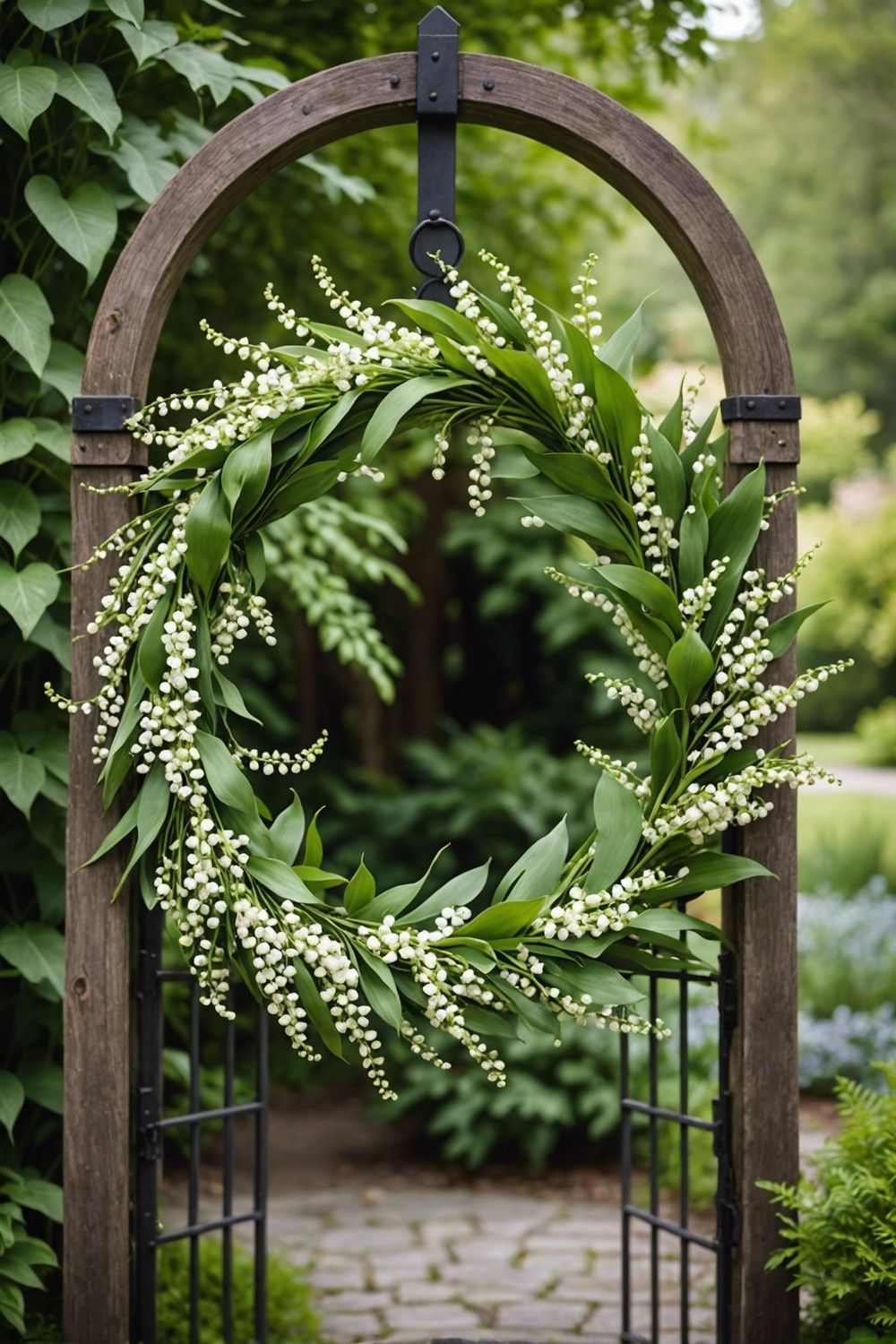 Make a Lily of the Valley Wreath for Your Garden Gate