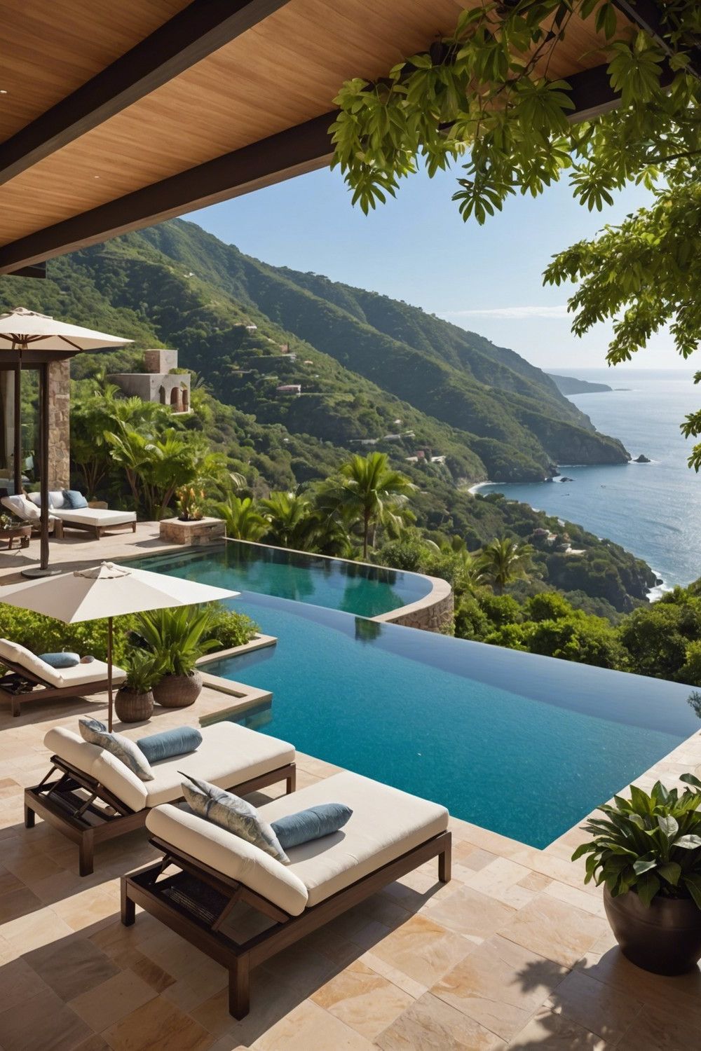 Luxury Patio with Infinity Pool