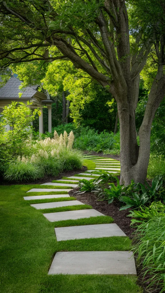Incorporate Stepping Stones or a Meandering Path