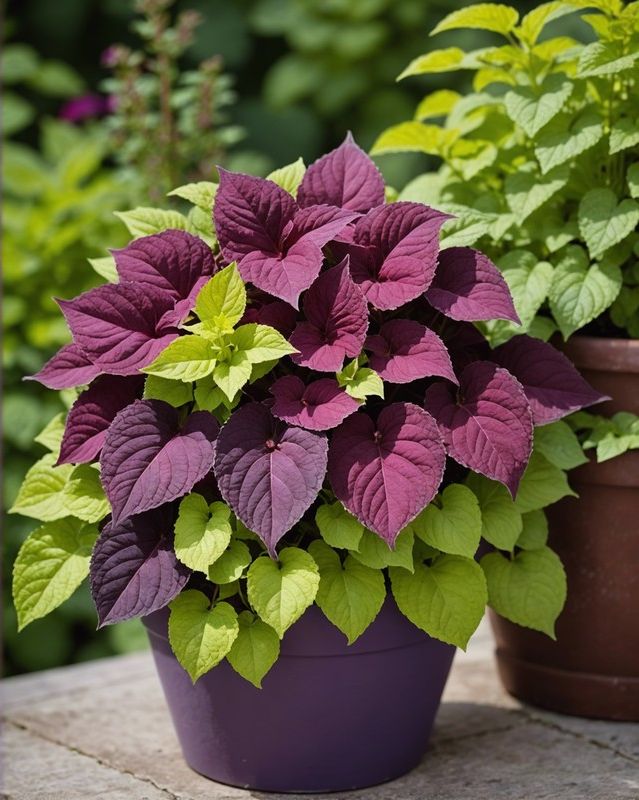Velvet Touch: Combine Coleus with Soft Herbs