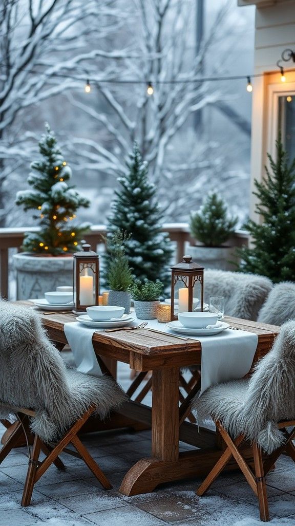 Create a Winter Dining Setup