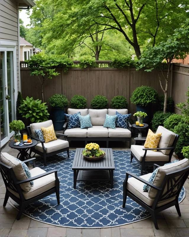 Lounge Patio with Sofa and Armchairs