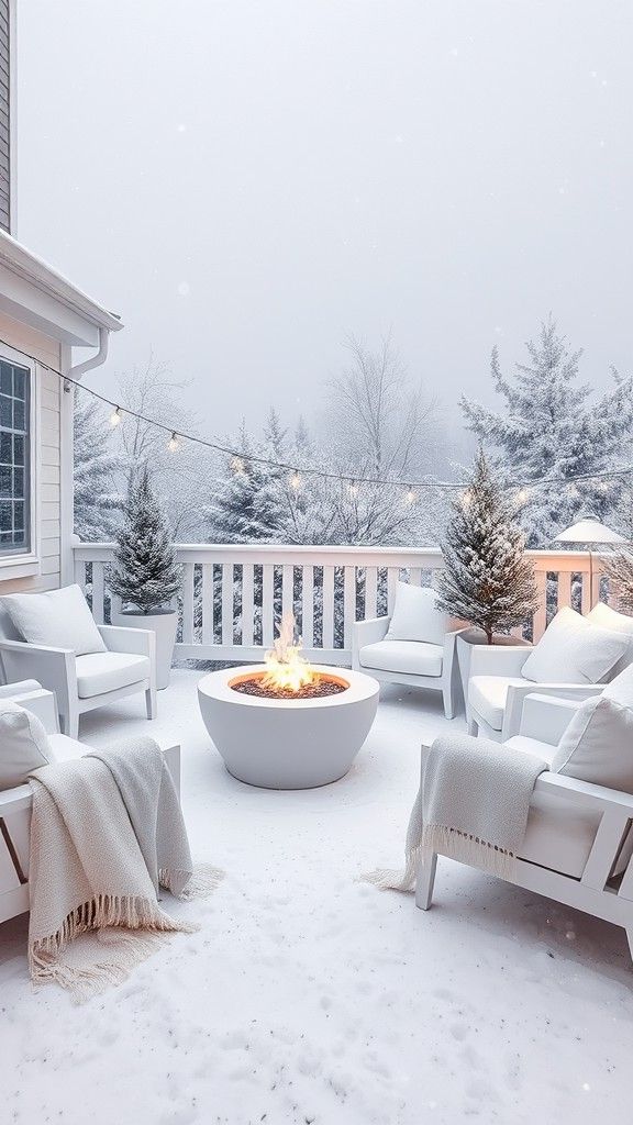 Snowy White Decor Elements
