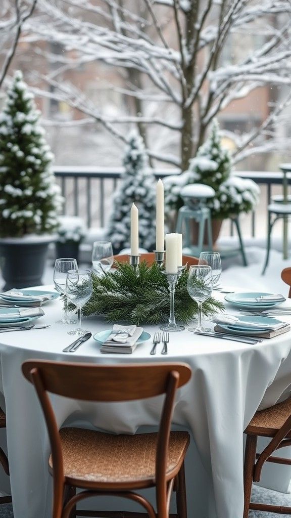 Winter Themed Table Settings