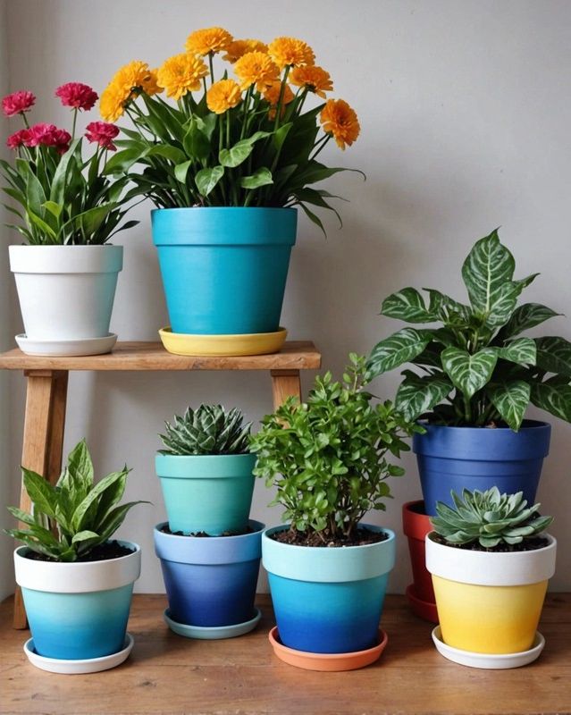 Ombre Flower Pot