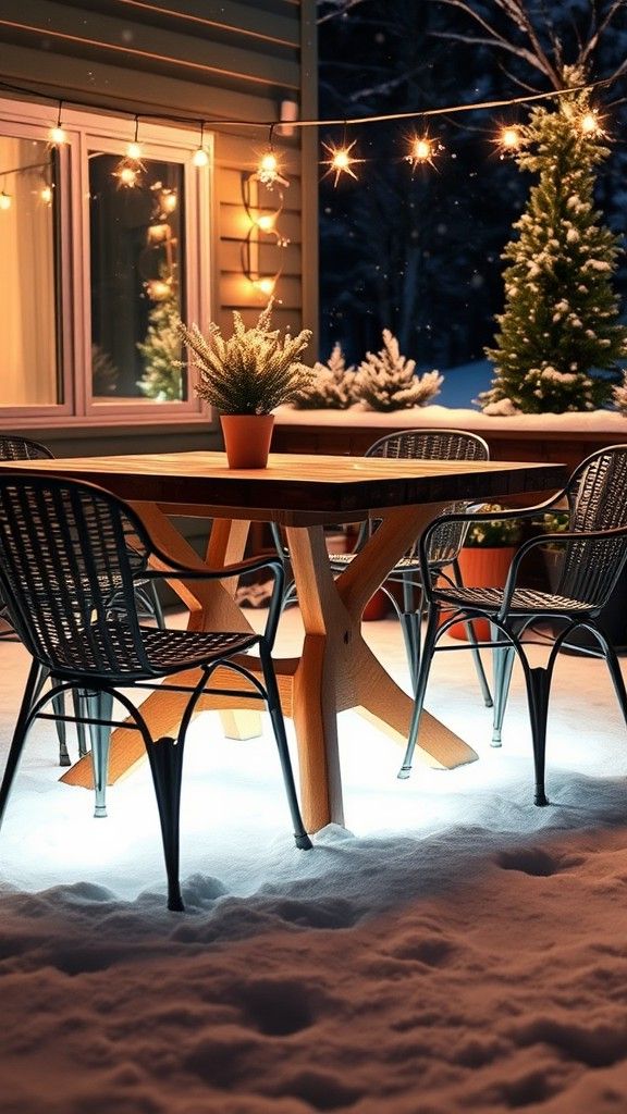 LED Light Strips for Under-Table Illumination