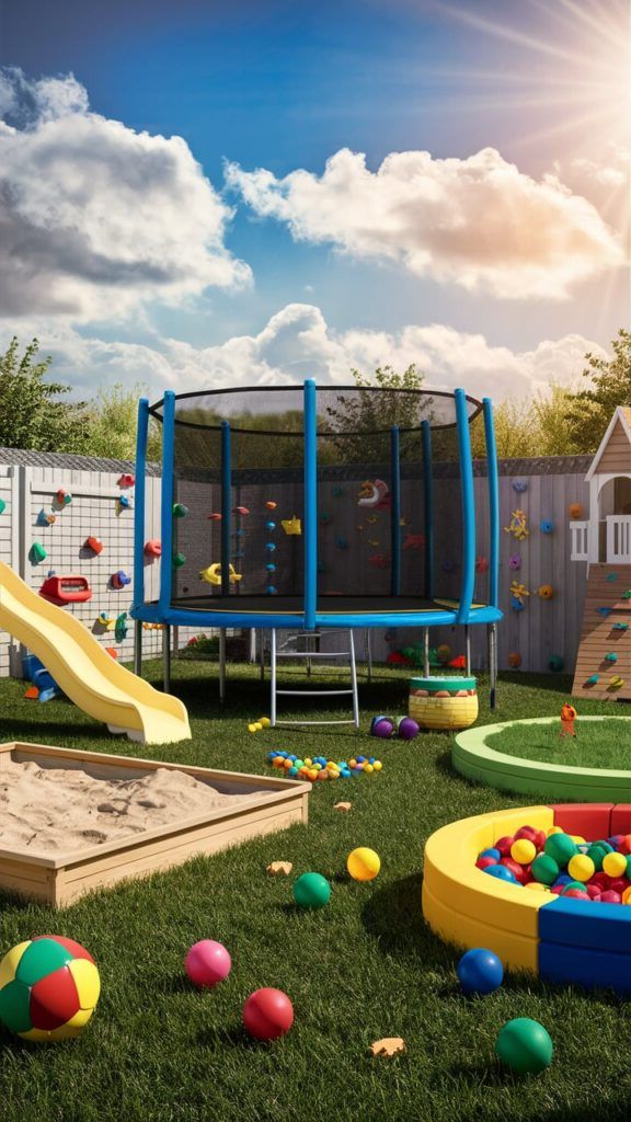 Trampoline or Play Area for Kids