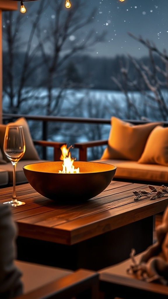 Tabletop Fire Bowls for Stylish Heating