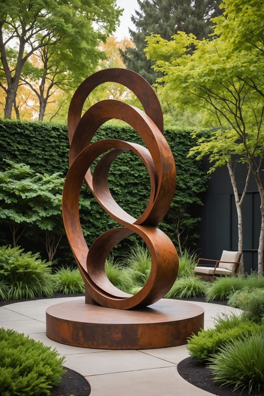 Abstract Sculptures in Corten Steel