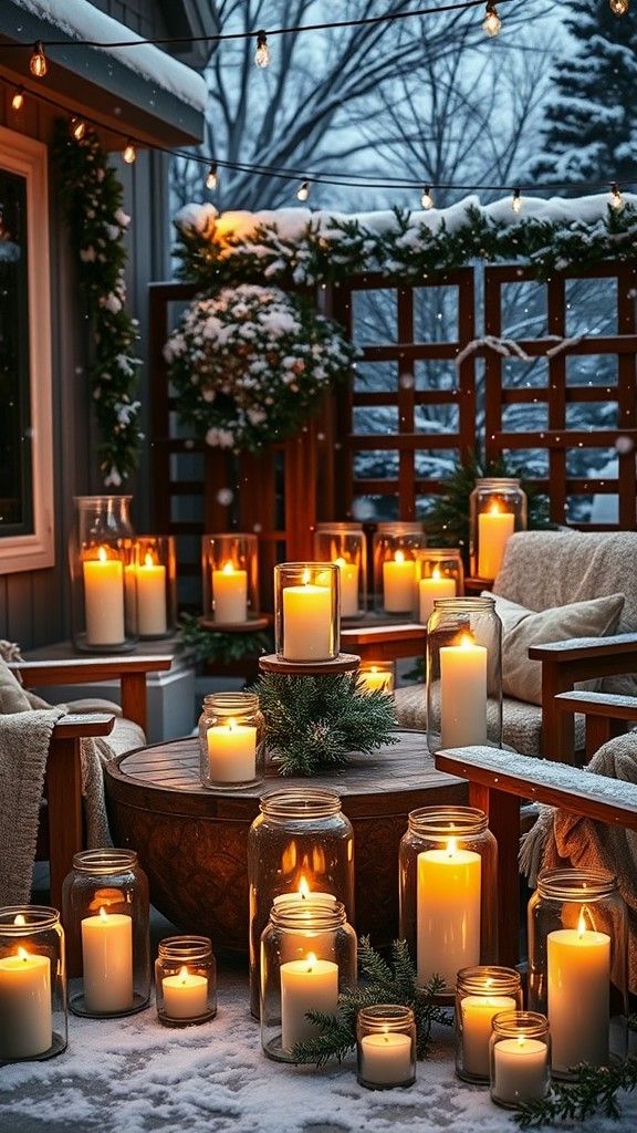 Glass Jar Candle Displays