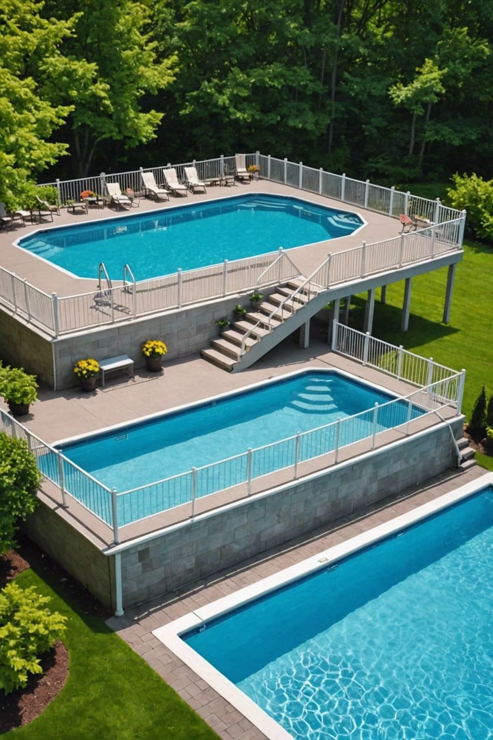Standard Step Systems with Railings