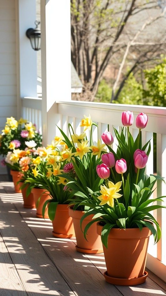 Potted Spring Flowers