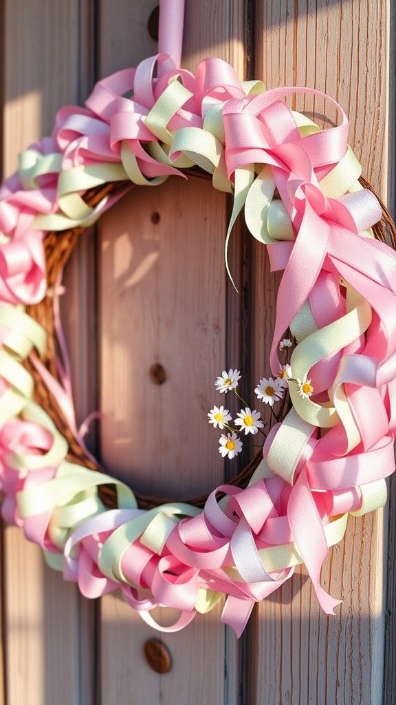Pastel Ribbon Wreath