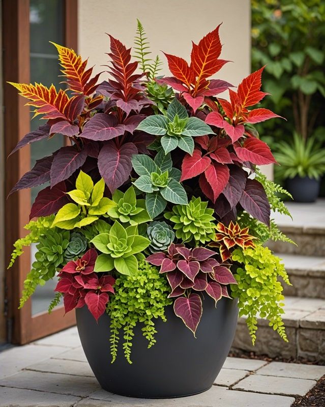 Coleus and Succulent Combo