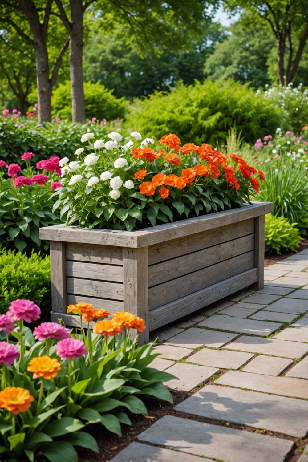Large Planter Box with Composite Materials