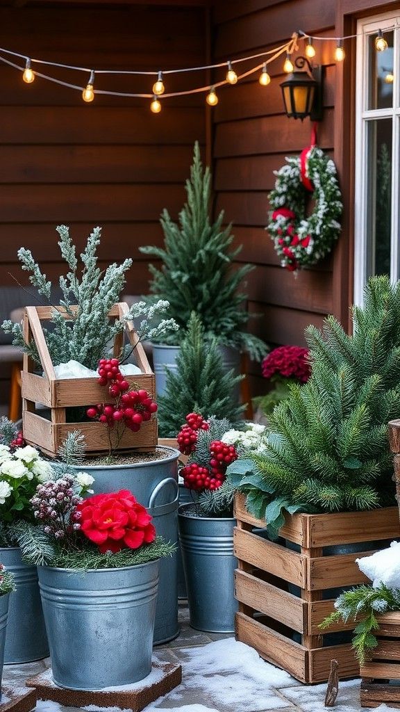 DIY Winter Planters