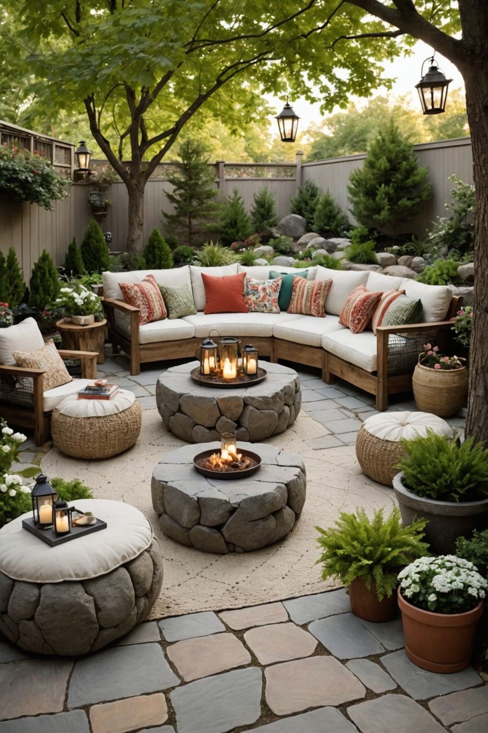 Craft an Outdoor Seating Area with Boulders