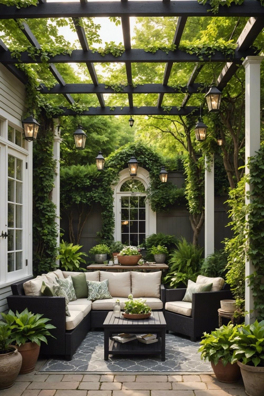 Gable-Style Pergola with Asphalt Shingles