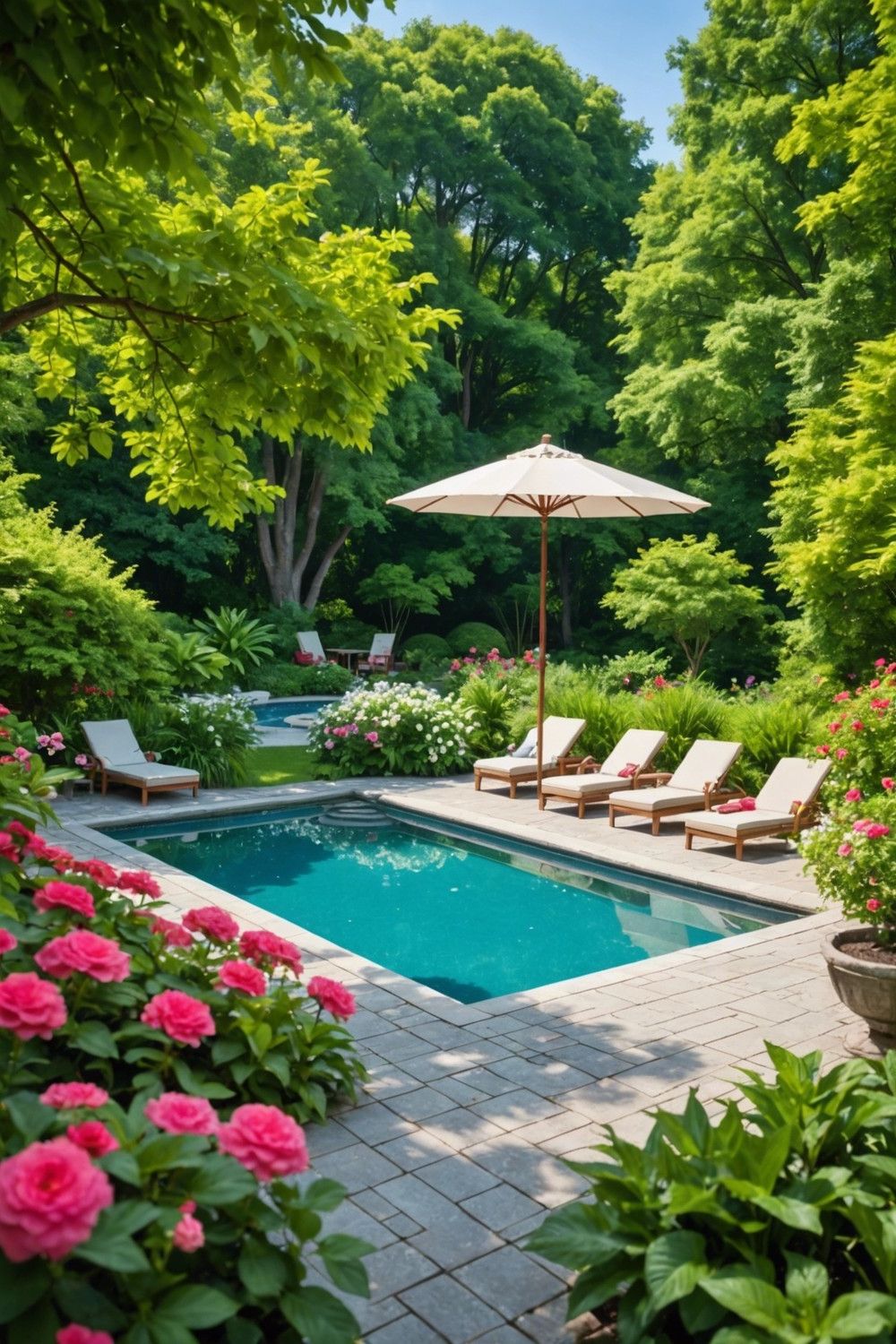 Private Oasis with Surrounding Greenery