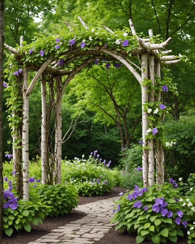 Birch arbor