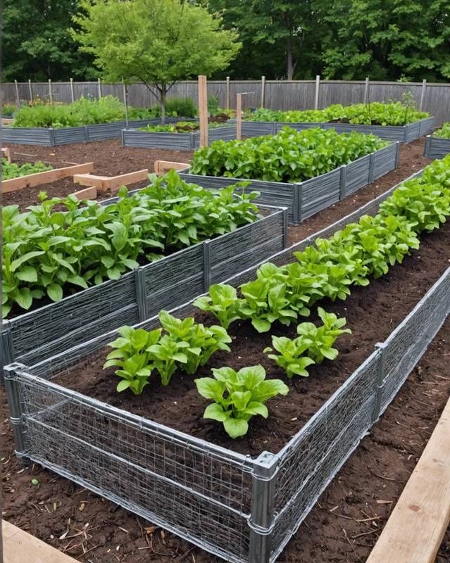 Wire Mesh and Stakes