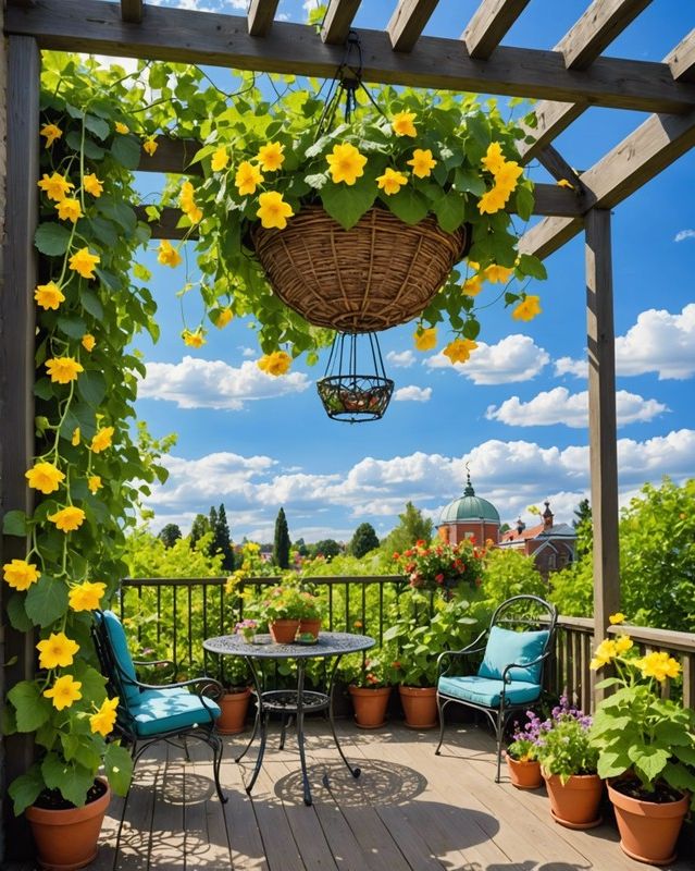 Hanging Basket Trellis