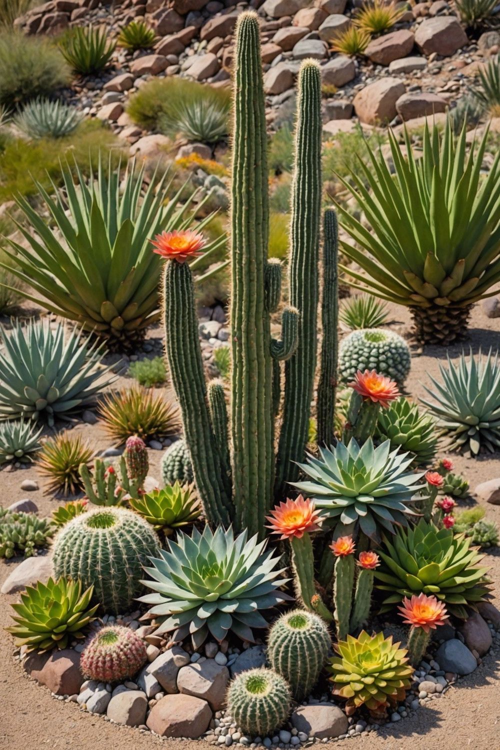 Incorporate Cacti and Succulent Combinations