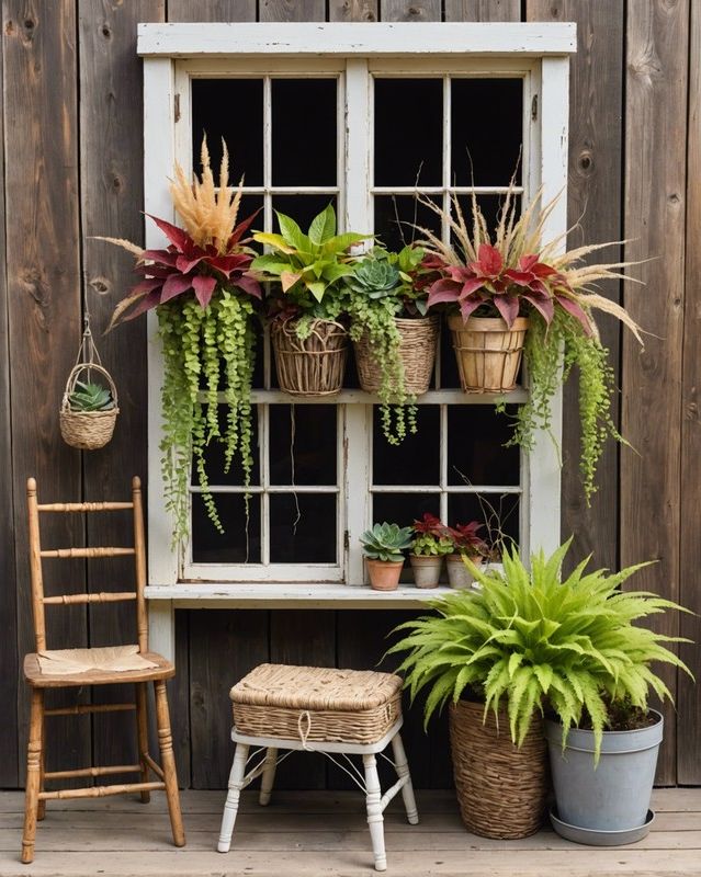 Boho Chic: Mix Coleus with Unconventional Garden Items