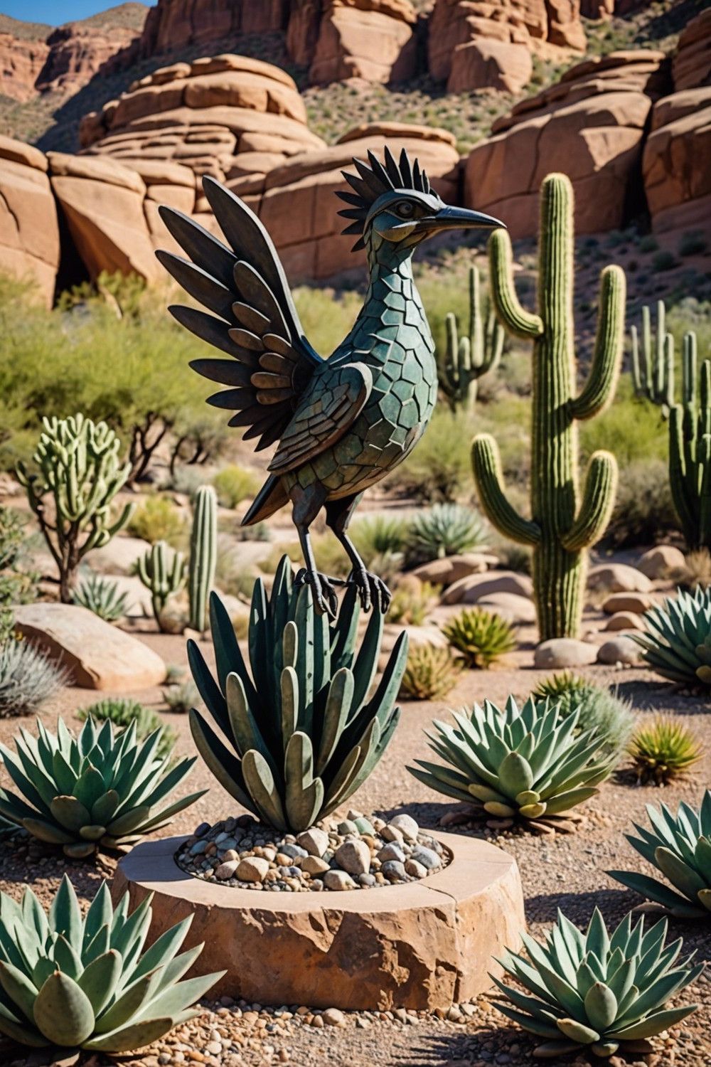 Desert-Inspired Statues and Art
