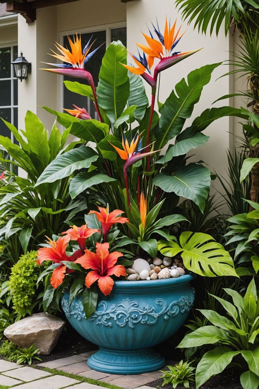 Tropical Container Garden