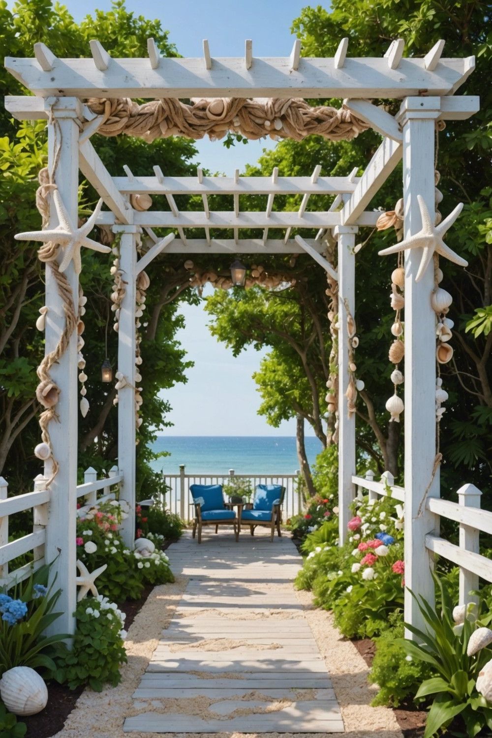 Coastal Cottage Pergola